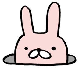 Round Bunny sticker #15903748