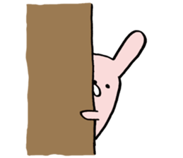 Round Bunny sticker #15903749