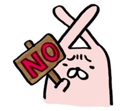 Round Bunny sticker #15903753