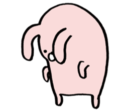 Round Bunny sticker #15903761