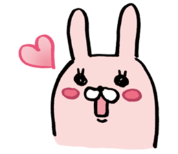 Round Bunny sticker #15903764