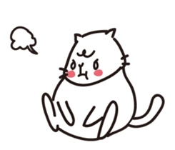 I'm not fat too cute sticker #15904074