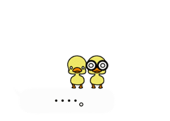 Cute duck balloon sticker sticker #15904112