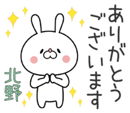 Bunny Sticker Kitano sticker #15904131
