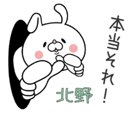 Bunny Sticker Kitano sticker #15904142