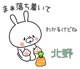 Bunny Sticker Kitano sticker #15904143