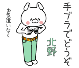 Bunny Sticker Kitano sticker #15904157