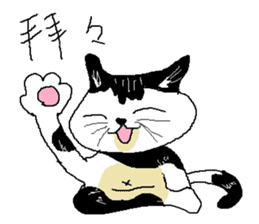 Sesame cat working hours sticker #15904236