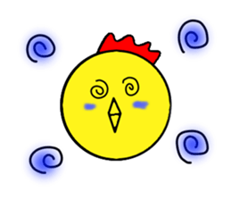 yellow chicken niwasan sticker #15904330