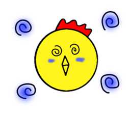 yellow chicken niwasan sticker #15904330