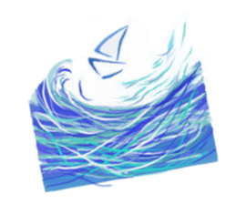 sea and seaside sticker.1 sticker #15904403