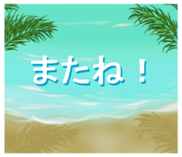 sea and seaside sticker.1 sticker #15904424