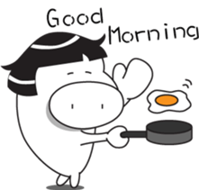 little pig-PangPang and little butterfly sticker #15904594