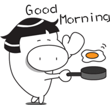 little pig-PangPang and little butterfly sticker #15904594