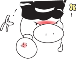 little pig-PangPang and little butterfly sticker #15904599