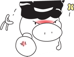 little pig-PangPang and little butterfly sticker #15904599