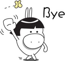 little pig-PangPang and little butterfly sticker #15904600