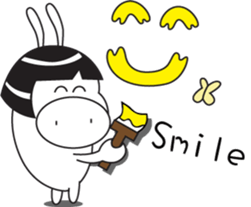 little pig-PangPang and little butterfly sticker #15904605