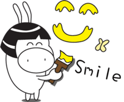 little pig-PangPang and little butterfly sticker #15904605