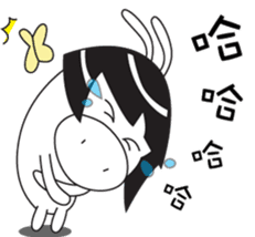 little pig-PangPang and little butterfly sticker #15904613