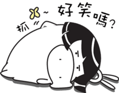 little pig-PangPang and little butterfly sticker #15904614