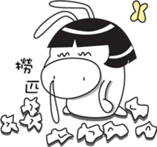 little pig-PangPang and little butterfly sticker #15904615