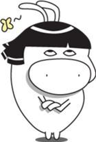 little pig-PangPang and little butterfly sticker #15904618