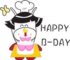 little pig-PangPang and little butterfly sticker #15904622