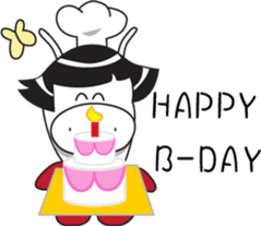 little pig-PangPang and little butterfly sticker #15904622