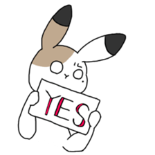 Calico Rabbit 2 sticker #15905002