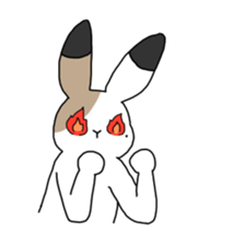 Calico Rabbit 2 sticker #15905030