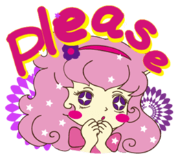 Pink cat girl sticker #15905152