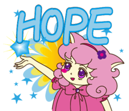 Pink cat girl sticker #15905155