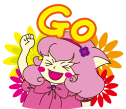 Pink cat girl sticker #15905165