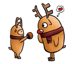 Happy snow friends sticker #15905202