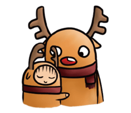 Happy snow friends sticker #15905206