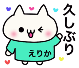 It is a sticker dedicated to Erika. sticker #15905255