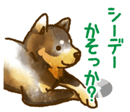 Niigata dialect speaking shibainu 3 sticker #15905878