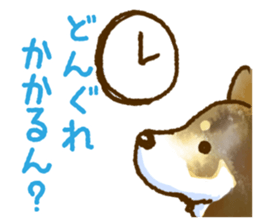Niigata dialect speaking shibainu 3 sticker #15905882