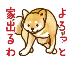 Niigata dialect speaking shibainu 3 sticker #15905888