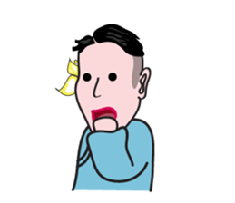 Relaxing Fashion Boy sticker #15905982