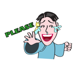 Relaxing Fashion Boy sticker #15906004