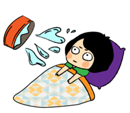 Long Day of Little Girl in Flower Dress sticker #15906258