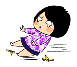 Long Day of Little Girl in Flower Dress sticker #15906269