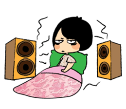 Long Day of Little Girl in Flower Dress sticker #15906274