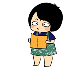 Long Day of Little Girl in Flower Dress sticker #15906277