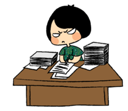 Long Day of Little Girl in Flower Dress sticker #15906279