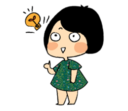 Long Day of Little Girl in Flower Dress sticker #15906280