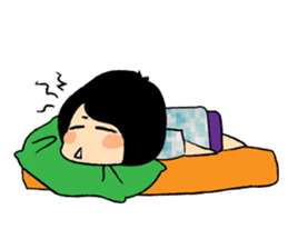 Long Day of Little Girl in Flower Dress sticker #15906289