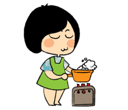 Long Day of Little Girl in Flower Dress sticker #15906290